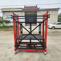 Plateforme élévatrice électrique pliable en acier au carbone de 2 m et 500 kg, télécommandée, pour travaux intérieurs et améliorations domestiques