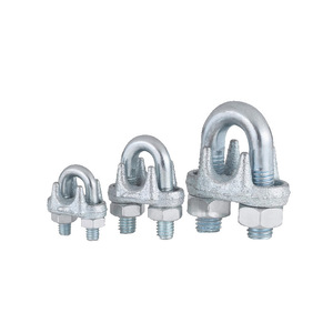 Wire Rope <b>Clips</b> Galvanized M6 10mm For Steel Wire Rope General Industry Use - Product Image 1