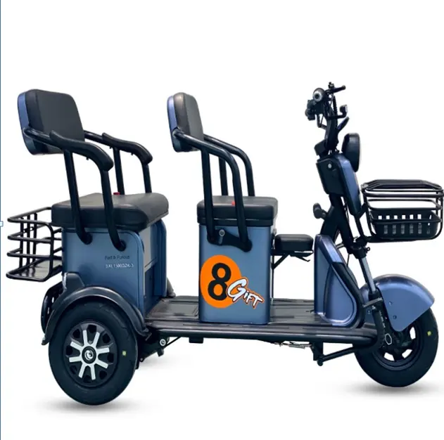 China Electric Tricycle Scooter 3 Wheels Adult Cheap Electric Tricycle Elderly Youth Disabled New