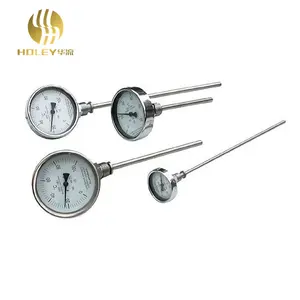 Pengukur suhu serbaguna: termometer logam ganda untuk cairan, gas, dan uap