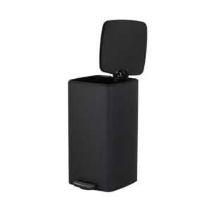 <span class=keywords><strong>Cubo</strong></span> de <span class=keywords><strong>Basura</strong></span> con Pedal, Color Negro, Recubrimiento en Polvo, 30L, Cuadrado, Cierre Suave, para Cocina, Hogar, Tamaño Grande, <span class=keywords><strong>30</strong></span> <span class=keywords><strong>Litros</strong></span> - Product Image 3