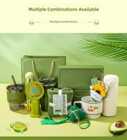 Coffret cadeau d'accueil personnalisé pour employés, coffret cadeau d'entreprise de marque avec parapluie, ventilateur de bureau, bouteille isotherme et serviette