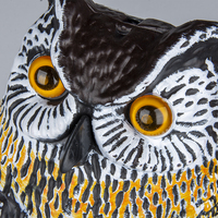 NBBX Batterie d'usine Puissance Laser Lumière Solaire Panneau Plastique Hibou Extérieur Jardin Cour Artificielle Effaroucheur d'Oiseau Simulation Hibou