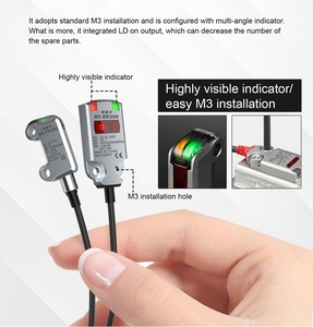 BX-FR50N Original Marca Caixa De Aço Inoxidável Mini Interruptor Fotoelétrico <span class=keywords><strong>Sensor</strong></span> <span class=keywords><strong>2</strong></span>-30mm NPN Saída Detecção Frontal Válvula 24V - Product Image 2