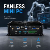 Mini PC Industrial Ubuntu sin Ventilador, con Intel Core I7 8550U, VGA HD, 2xCOM, GPIO, Ranura para Tarjeta SIM, Gráficos Integrados, Carcasa de Aluminio