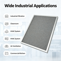 Filter Udara Aluminium yang Dapat Dicuci G3 Furnace HVAC Rumah A/C Filter Udara Furnace yang Dapat Dicuci 20x25x2 MERV5 Filter Elektrostatik Aluminium