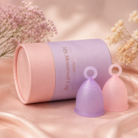 Professionnel personnalisé marque privée préservatif Silicone période coupe menstruelle cadeau cylindre emballage papier Tube rond rose boîtes