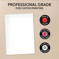 Feuille acrylique transparente personnalisée pour plaque avec impression UV, découpe sur mesure, blancs MJS Brand