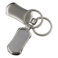 Porte-clés de voiture en alliage personnalisé en forme de logo gravé au laser porte-clés de voiture porte-clés de sublimation en métal vierge