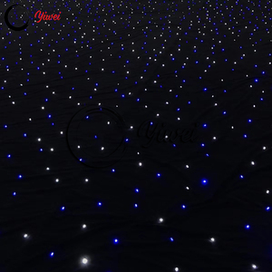 Màn rèm sao <span class=keywords><strong>LED</strong></span>, màn sao băng, màn nền ánh sáng ma trận trắng và xanh - Product Image 4