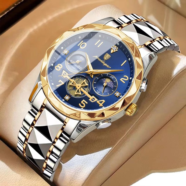 New POEDAGAR 972 Luxury Men Watches Business Top Brand Man Wristwatch Waterproof Luminous Date Week Quartz Men's Watch Relojes