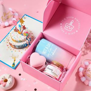 Promotional <b>Pink</b> Birthday <b>Gift</b> Set for Young Women Sister Female Friends Colleagues Girlfriend Daughter Lady Relaxing Spa <b>Gifts</b> - Product Image 1