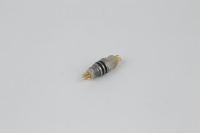 Conector Circular de 4 Pines de Alta Resistencia a la Temperatura para la Industria del Petróleo y Gas, Carcasa de Aleación de Aluminio con Recubrimiento de Oro, Terminación con Copa de Soldadura