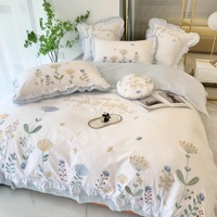 Ensemble de draps de lit Layce Patchwork, style uni, imprimés de luxe, pour chambre à coucher ou hôtel