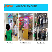 Mini poupée Grabber grue Machine pièce jeton opération pour cadeau Capsule peluche jouet distributeur automatique