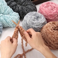 Dimuni New Snow Coton Peluche Fil Épais Chenille Fil Tissé À La Main Sac Écharpe Tapis fil pour tricoter à la main
