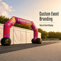Arche publicitaire gonflable pour les agences de publicité, portail publicitaire personnalisé pour les organisateurs de festivals et les courses sportives