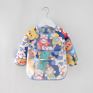 Baberos Bandana para Bebé, Lindos Baberos Coloridos con Dibujos Animados, Impermeables, para Comer, para Niños, para Dibujar, <span class=keywords><strong>Babero</strong></span> <span class=keywords><strong>de</strong></span> Manga Larga - Product Image 4