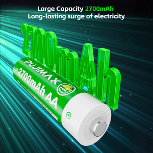PUJIMAX最新1.2V <span class=keywords><strong>Ni</strong></span>-<span class=keywords><strong>MH</strong></span>充電式バッテリーパック4個AA Nimh交換2700mWhカメラ懐中電灯とおもちゃ用 - Product Image 3