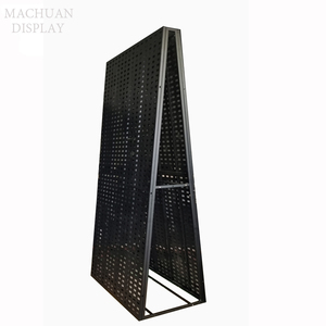 Sản xuất miễn phí đứng Gốm Đá Rack hiển thị đứng sàn kim loại phong cách gạch kệ trưng bày cho showroom - Product Image 3