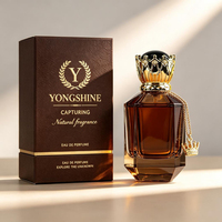 Flacon de parfum hexagonal à facettes au design unique 30ml 50ml 100ml Bouteille de parfum artisanale de niche en verre brun rétro avec pulvérisateur à pompe