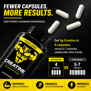 Cápsulas de Creatina Monohidrato, 60 <span class=keywords><strong>Pastillas</strong></span>, Potenciador Muscular, Suplemento <span class=keywords><strong>para</strong></span> Entrenamiento, Sin Azúcar, Refuerzo Inmunológico <span class=keywords><strong>para</strong></span> Fisicoculturismo y Fitness - Product Image 3