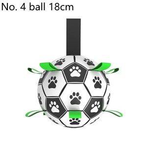 Giocattolo interattivo e di movimento durevole per cani grande calcio gonfiabile in pelle materiale ecologico all'aperto per animali domestici - Product Image 5