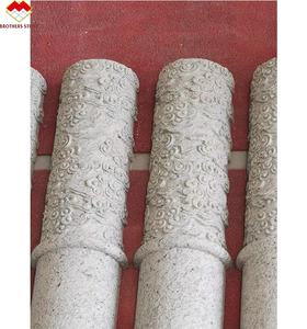 Columna Redonda Hueca Tallada en Mármol con Cubierta de Granito Estilo Americano, Venta de Fábrica de Yunfu - Product Image 6