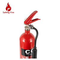 Extincteur portable en acier de 3 kg à CO2, certifié EN3-7, indice d'extinction 34B, décharge en 8-10 secondes, pour usage en atelier, marine et véhicule