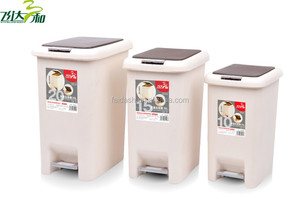 DE MARZO DE nuevo comercio Festival barato de polvo de plástico bin con doble tapas pp <span class=keywords><strong>basura</strong></span> con bloqueo de la tapa y el <span class=keywords><strong>pedal</strong></span> - Product Image 4