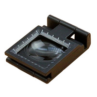 Loupe pliante en métal 10X avec échelle pour testeur de lin, loupe en verre 10X