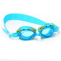 Lunettes de natation enfant forme crabe dessin animé Anti buée Protection UV réglable nez enfants lunettes de natation