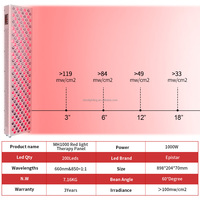 Dispositif de soutien rotatif polyvalent de qualité médicale, panneau de photothérapie LED à volume intégral 1000W, lumière rouge pour les soins du visage