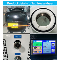 China Kleine Vriesdroger Thuisgebruik Mini Vlees Fruit Voedsel Droogmachine Droge Machine Vriesdroger Gevriesdroogde Machine