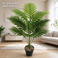 Plante artificielle réaliste en pot Areca, fausse verdure pour salon intérieur, ornement de maison, décoration