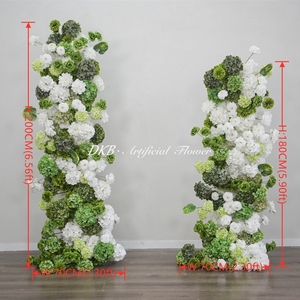 Flores de Rosa de Seda Blancas y Rosas de Alta Calidad DKB, las Más Vendidas, para Decoración de Bodas, Decoración con Flores de Seda Artificiales - Product Image 2