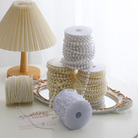 Rideau de perles en acrylique pour décoration de mariage, rideau de porte en plastique de style moderne avec indice de protection IP33