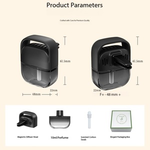 Diffuseur d'air de luxe pour <span class=keywords><strong>voiture</strong></span>, à fixer sur la grille d'aération, avec parfum longue durée, logo et fragrance personnalisés, design moderne, aromathérapie - Product Image 3