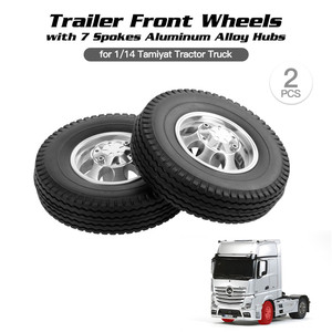 <span class=keywords><strong>Kit</strong></span> de 2 roues arrière <span class=keywords><strong>Tamiya</strong></span> avec moyeu et pneus en caoutchouc pour camions tracteurs, remorques et voitures <span class=keywords><strong>RC</strong></span> 1/14 - Product Image 4