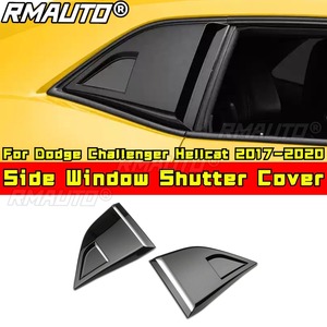 For Dodge Challenger Hellcat 2017-2020 Car Side Rear <b>Window</b> Louver Shutter <b>Cover</b> Body Kit Car Accessories - Product Image 1
