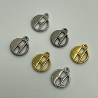 Pendentif Cercle Creux Plaqué Or, Argent et Bronze Vieilli Personnalisé Écologique pour Robes, Chapeaux et Accessoires de Sac à Main
