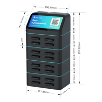 Banco de energía compartido de 16 ranuras, 5000mAh, Banco de energía compartido, estación compartida de alquiler, cargador portátil para tiendas, hoteles, hospitales