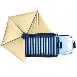 <span class=keywords><strong>Prix</strong></span> usine 4x4 SUV abri extérieur <span class=keywords><strong>camping</strong></span>-<span class=keywords><strong>car</strong></span> tente 270 degrés voiture côté auvent avec tissu Oxford toit voiture toit 270 auvent - Product Image 5