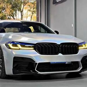 <span class=keywords><strong>Faro</strong></span> G30 2017-2023 serie 5 doppia versione colore giallo e bianco aggiornamento fari LED lampada DRL accessori per BMW - Product Image 2