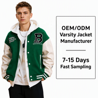 Benta Shangpin – Nouvelle veste de baseball ample pour homme, style streetwear sportif américain, avec appliques, écologique, respirante et coupe-vent pour l'automne