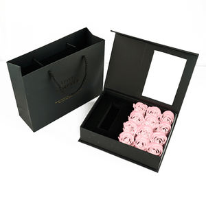 Boîtes à fleurs en forme de cœur pour la Saint-Valentin <span class=keywords><strong>avec</strong></span> gaufrage, en carton gris recyclé, fabriqué en Chine - Product Image 4