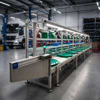 Nouveau Convoyeur à Chaîne à Vitesse Variable en Aluminium Personnalisable avec Rails de Guidage pour Usine de Fabrication, Convoyeur à Chaîne à Double Vitesse pour l'Assemblage