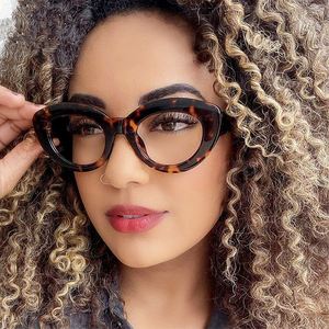 Gafas de Sol con Logotipo Personalizado, Vintage, Nuevas, para Hombre y Mujer, Lentes Transparentes, Montura de Ojo de Gato, Gafas de Computadora, Anti Luz Azul, para Mujer - Product Image 1