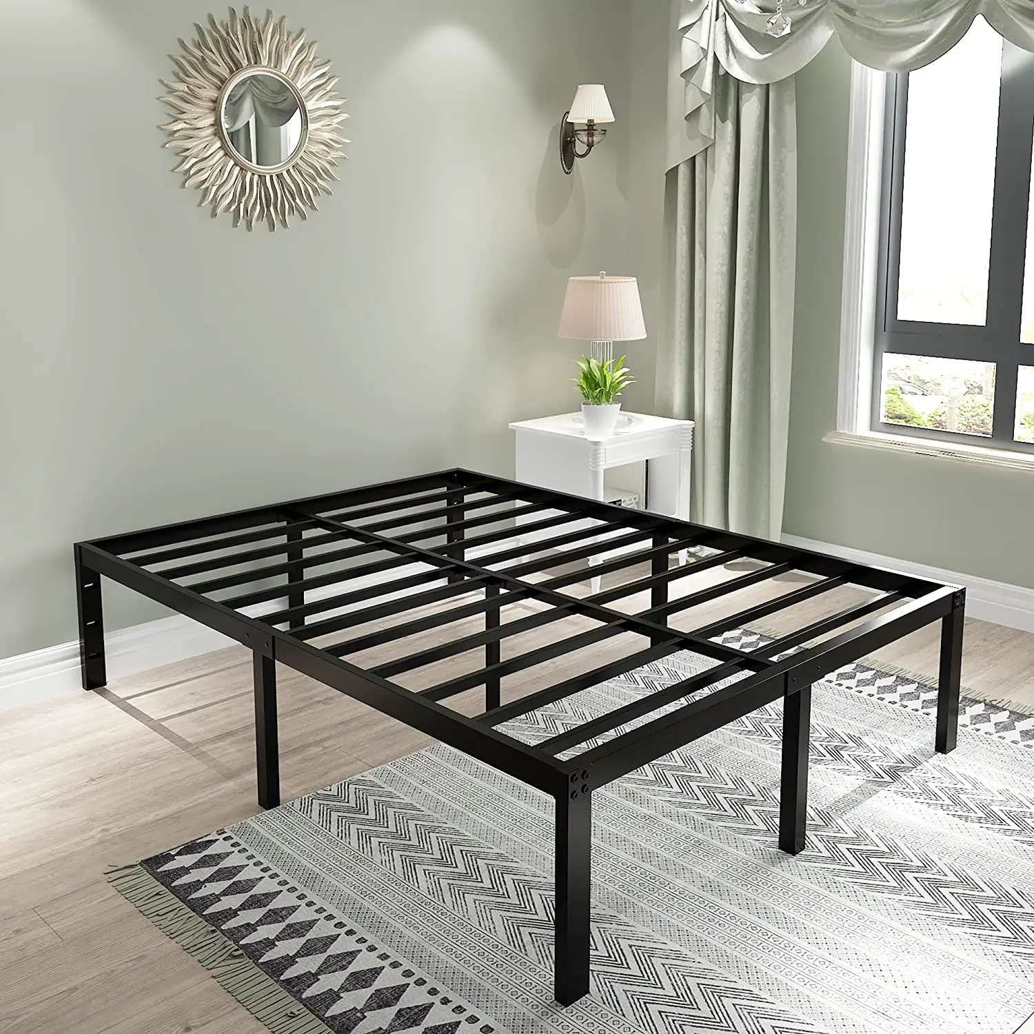 Cheap Bed Frame Metal Bed Basement Factory Directly Sell Single Size Queen Size King Size Modern Design for Hotel Dormitory