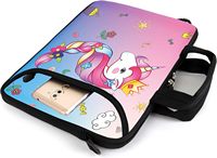 Multi Pockets Messenger Bag Cartoon Einhorn Einkaufstasche Double Zipper Characters Casual Laptop taschen für Mädchen